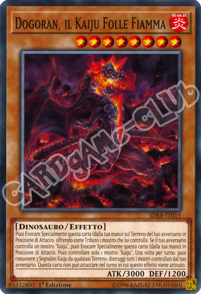 SDSB-IT015 Dogoran, il Kaiju Folle Fiamma comune 1a Edizione (IT) -NEAR MINT-
