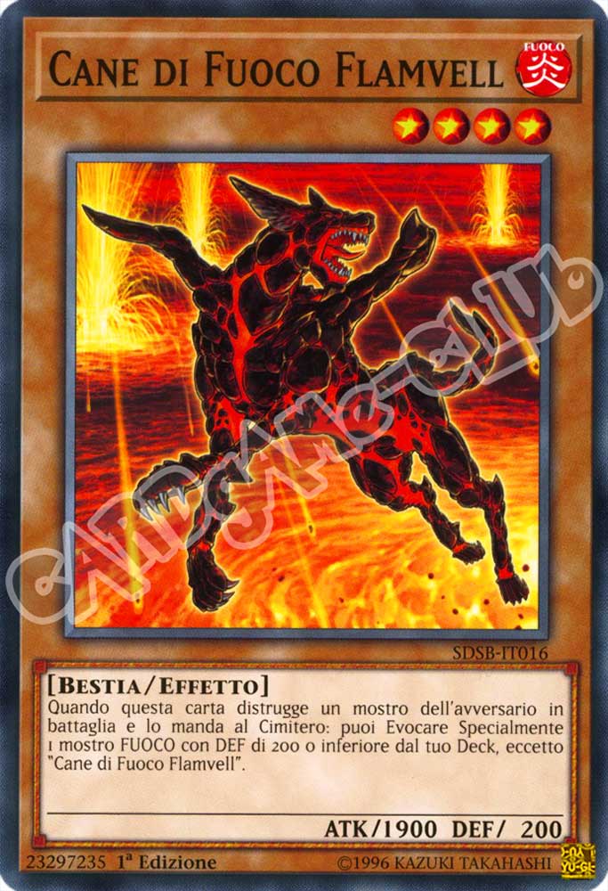 SDSB-IT016 Cane di Fuoco Flamvell comune 1a Edizione (IT) -NEAR MINT-