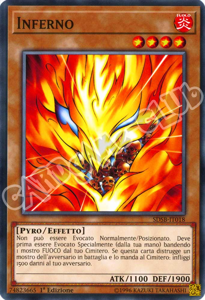 SDSB-IT018 Inferno comune 1a Edizione (IT) -NEAR MINT-