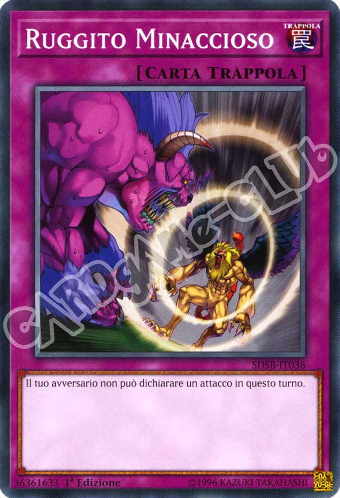 SDSB-IT036 Ruggito Minaccioso comune 1a Edizione (IT) -NEAR MINT-