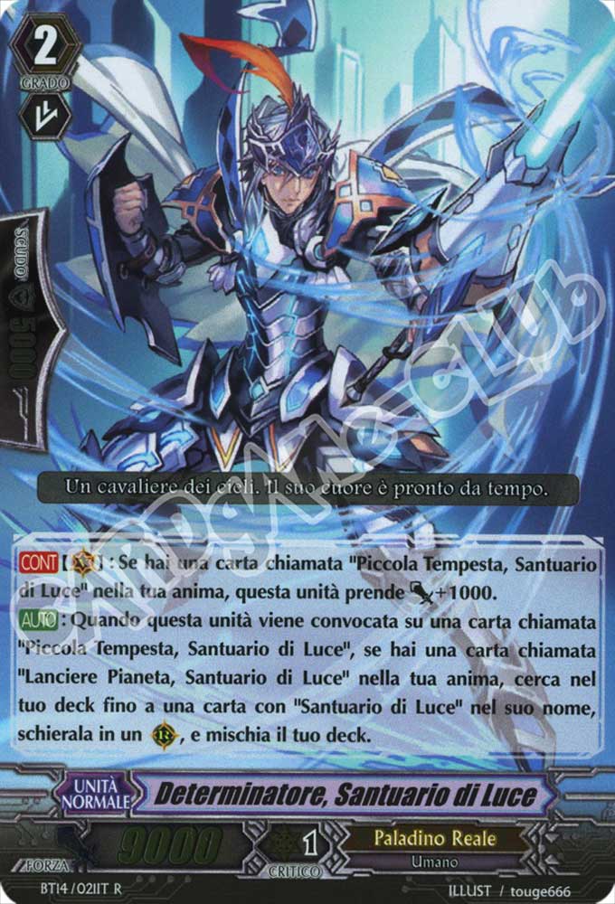 BT14-IT021 Determinatore, Santuario di Luce rara foil (IT) -NEAR MINT-