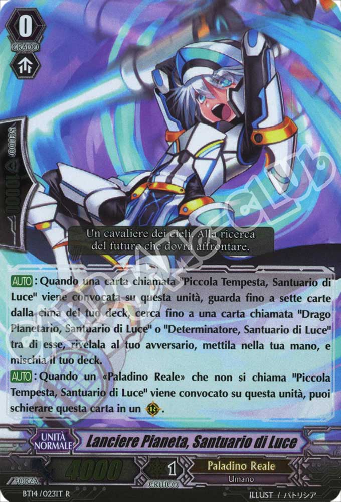 BT14-IT023 Lanciere Pianeta, Santuario di Luce rara foil (IT) -NEAR MINT-