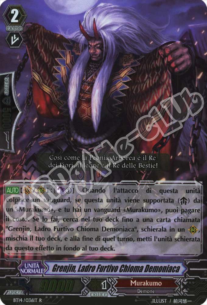 BT14-IT036 Grenjin, Ladro Furtivo Chioma Demoniaca rara foil (IT) -NEAR MINT-