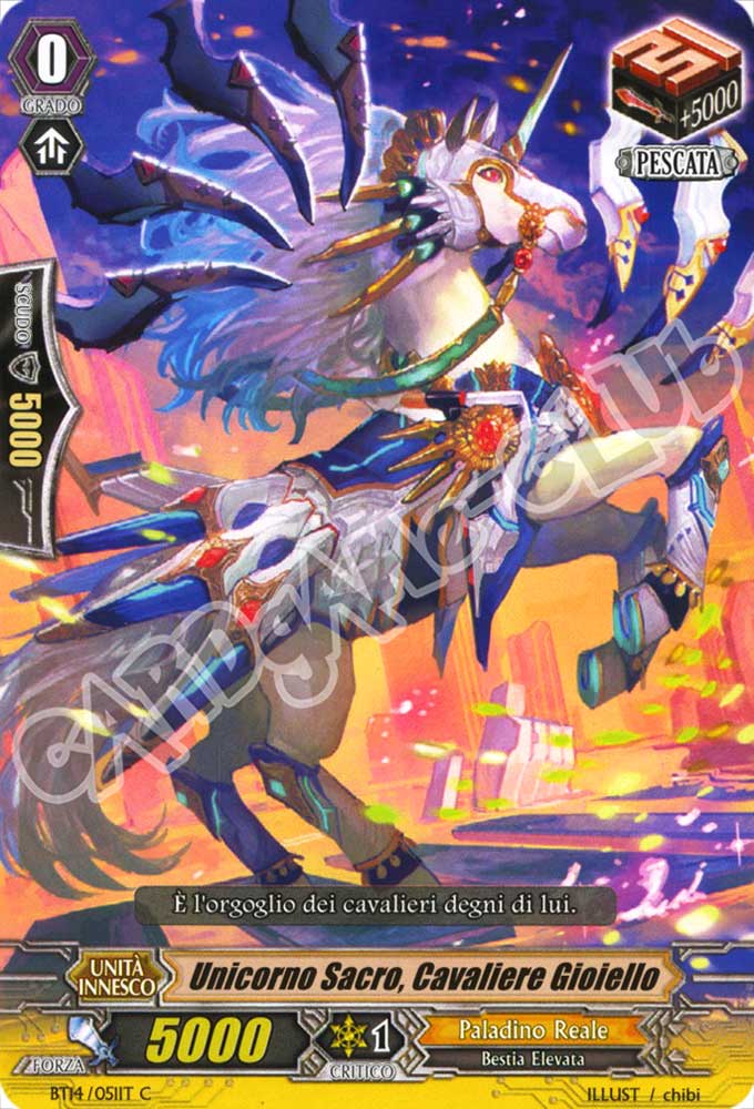 BT14-IT051 Unicorno Sacro, Cavaliere Gioiello comune normale (IT) -NEAR MINT-