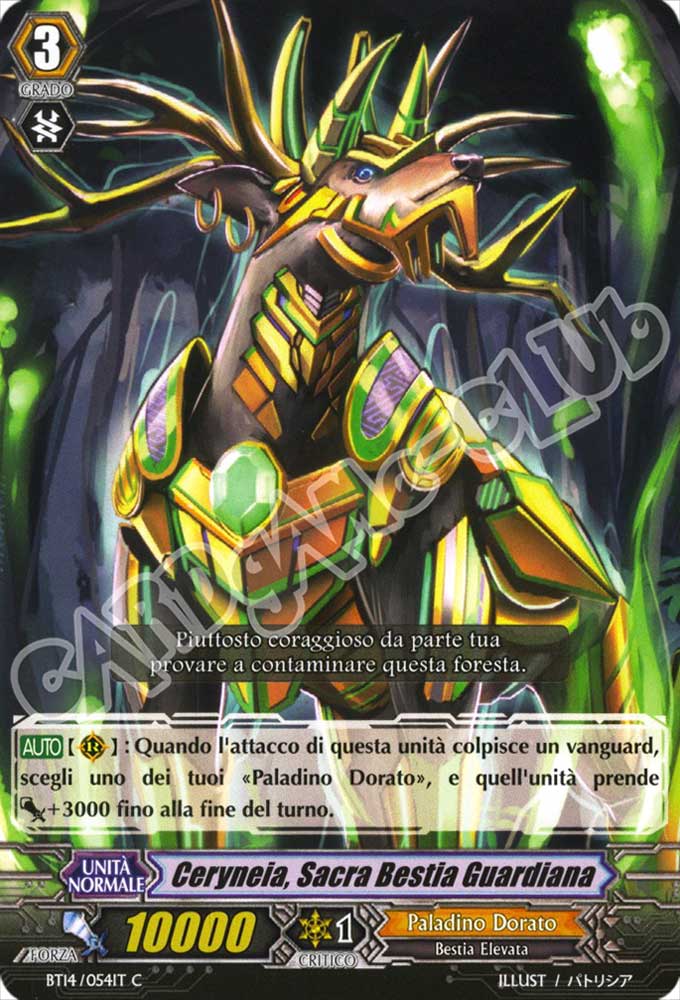 BT14-IT054 Ceryneia, Sacra Bestia Guardiana comune normale (IT) -NEAR MINT-