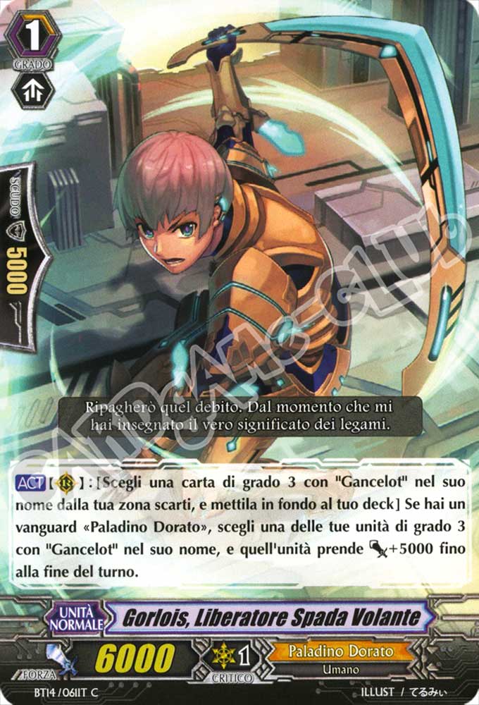 BT14-IT061 Gorlois, Liberatore Spada Volante comune normale (IT) -NEAR MINT-