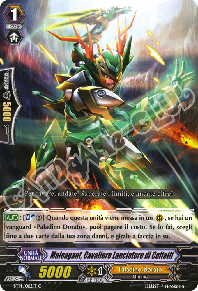 BT14-IT062 Maleagant, Cavaliere Lanciatore di Coltelli comune normale (IT) -NEAR MINT-