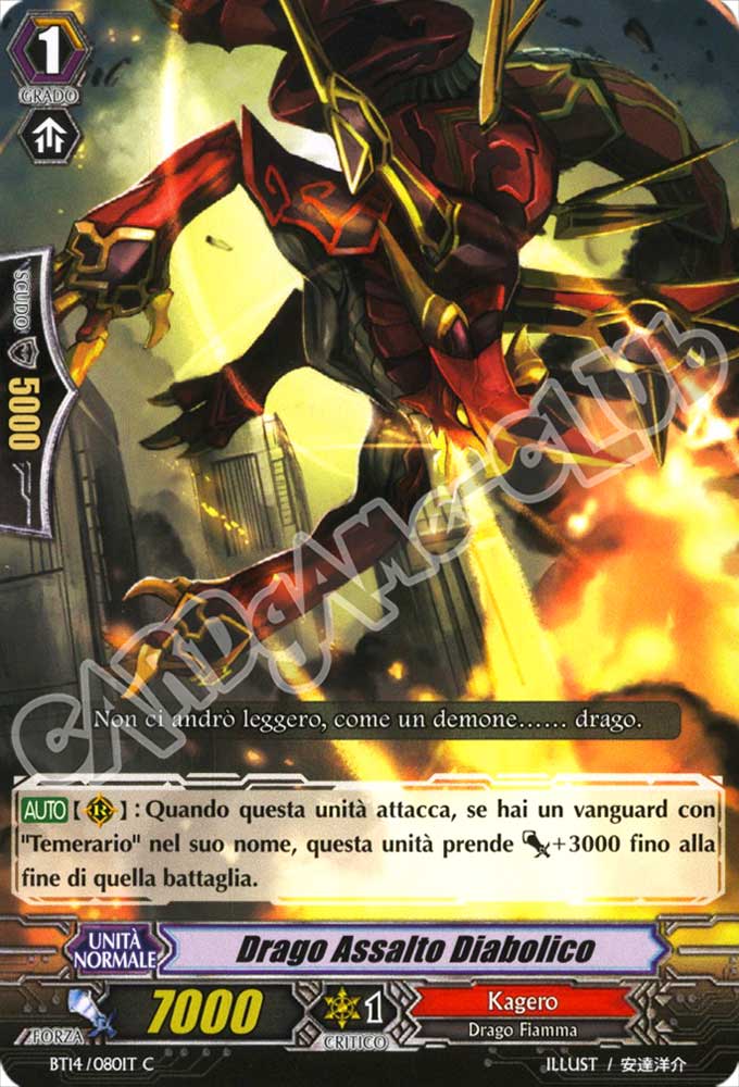 BT14-IT080 Drago Assalto Diabolico comune normale (IT) -NEAR MINT-