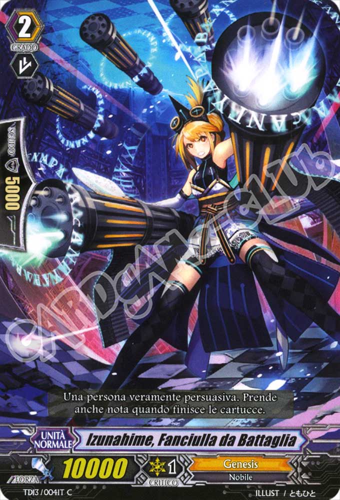 TD13-IT004 Izunahime, Fanciulla da Battaglia comune normale (IT) -NEAR MINT-