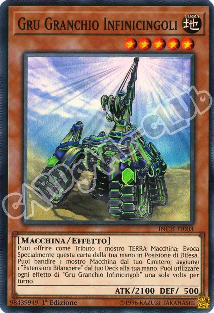 INCH-IT003 Gru Granchio Infinicigoli super rara 1a Edizione (IT) -NEAR MINT-