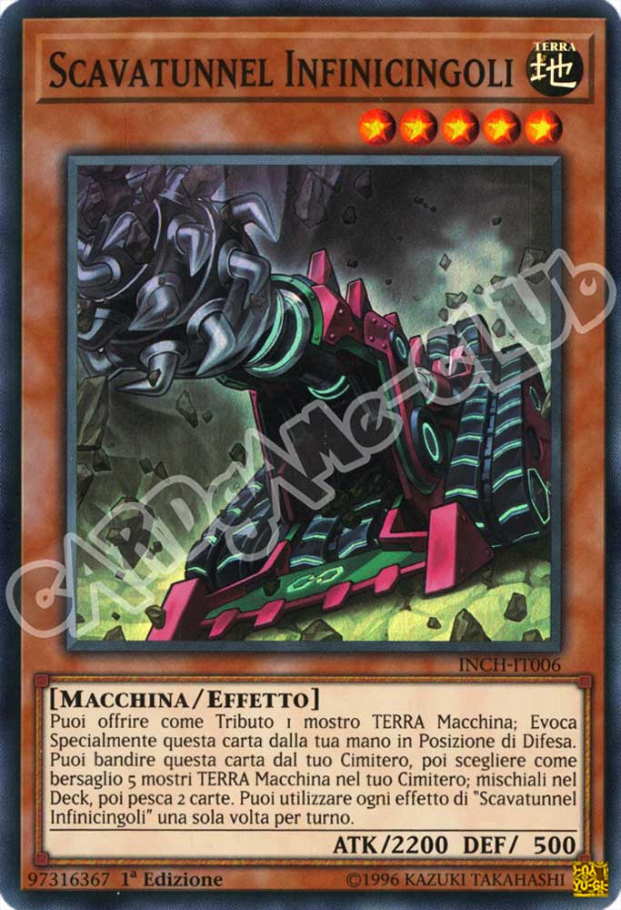INCH-IT006 Scavatunnel Infinicingoli super rara 1a Edizione (IT) -NEAR MINT-