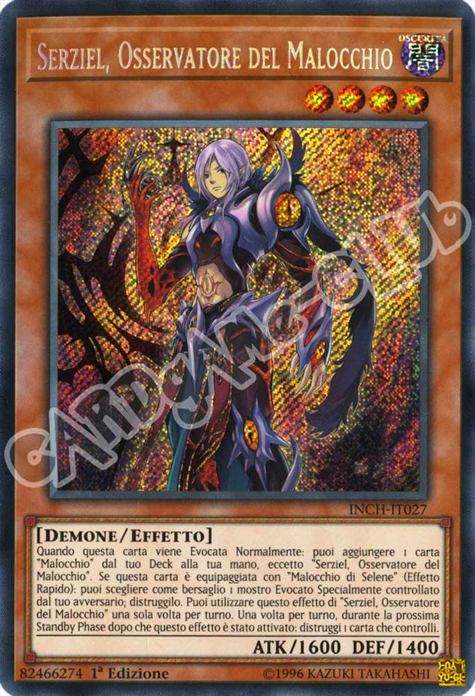 INCH-IT027 Serziel, Osservatore del Malocchio rara segreta 1a Edizione (IT) -NEAR MINT-