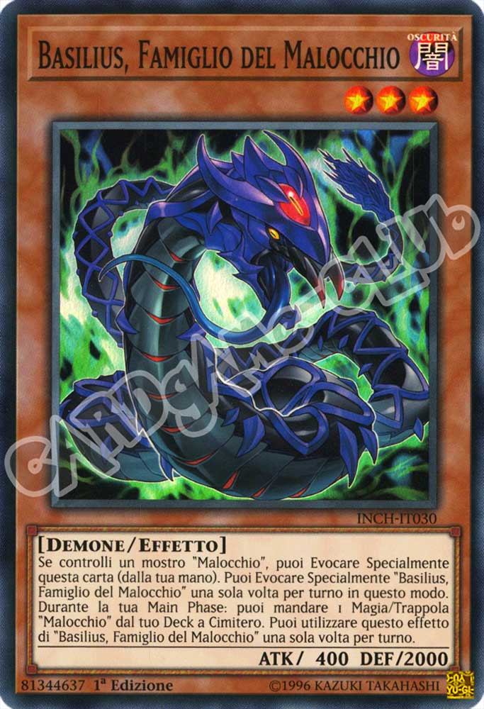 INCH-IT030 Basilius, Famiglio del Malocchio super rara 1a Edizione (IT) -NEAR MINT-