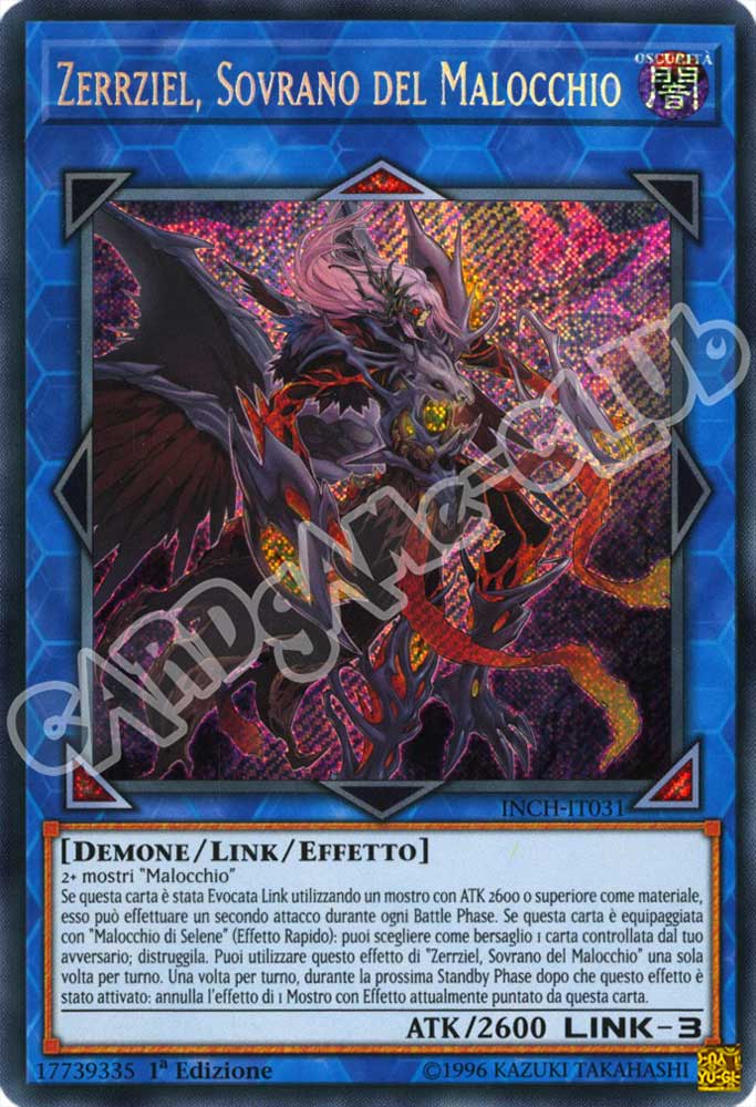 INCH-IT031 Zerrziel, Sovrano del Malocchio rara segreta 1a Edizione (IT) -NEAR MINT-