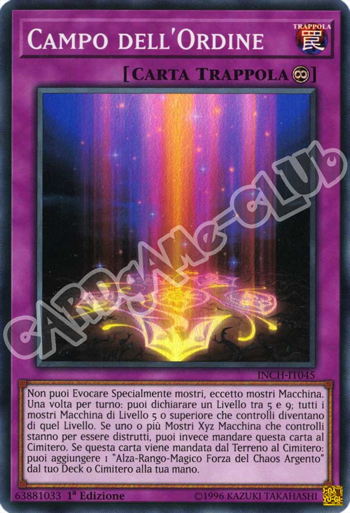 INCH-IT045 Campo dell'Ordine super rara 1a Edizione (IT) -NEAR MINT-