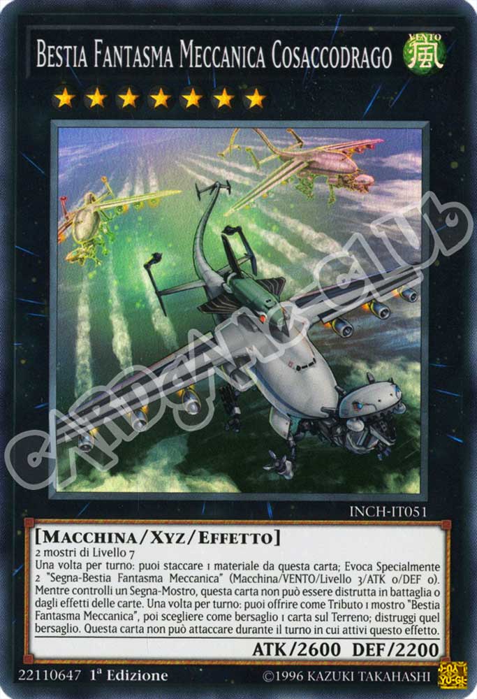 INCH-IT051 Bestia Fantasma Meccanica Cosaccodrago super rara 1a Edizione (IT) -NEAR MINT-