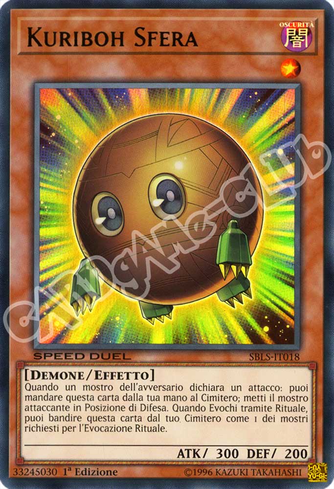 SBLS-IT018 Kuriboh Sfera ultra rara 1a Edizione (IT) -NEAR MINT-