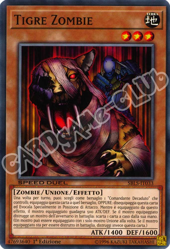 SBLS-IT033 Tigre Zombie comune 1a Edizione (IT) -NEAR MINT-