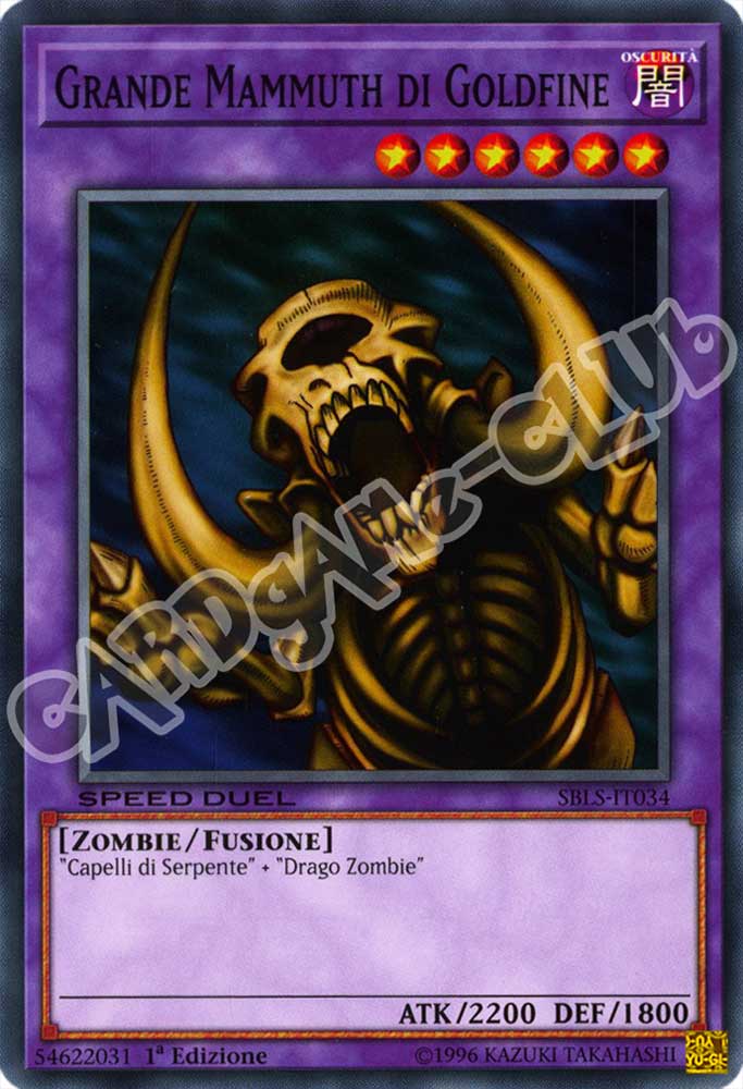 SBLS-IT034 Grande Mammuth di Goldfine comune 1a Edizione (IT) -NEAR MINT-