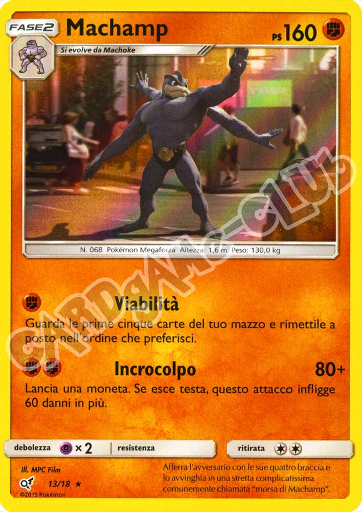 13 / 18 Machamp rara foil (IT) -NEAR MINT-