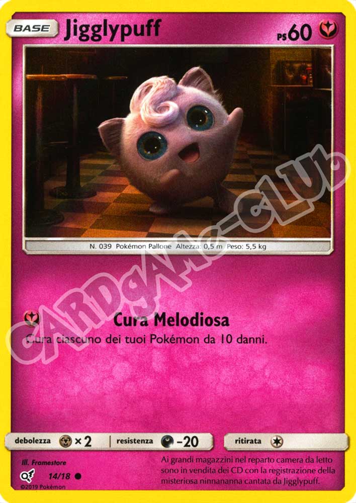 14 / 18 Jigglypuff comune foil (IT) -NEAR MINT-