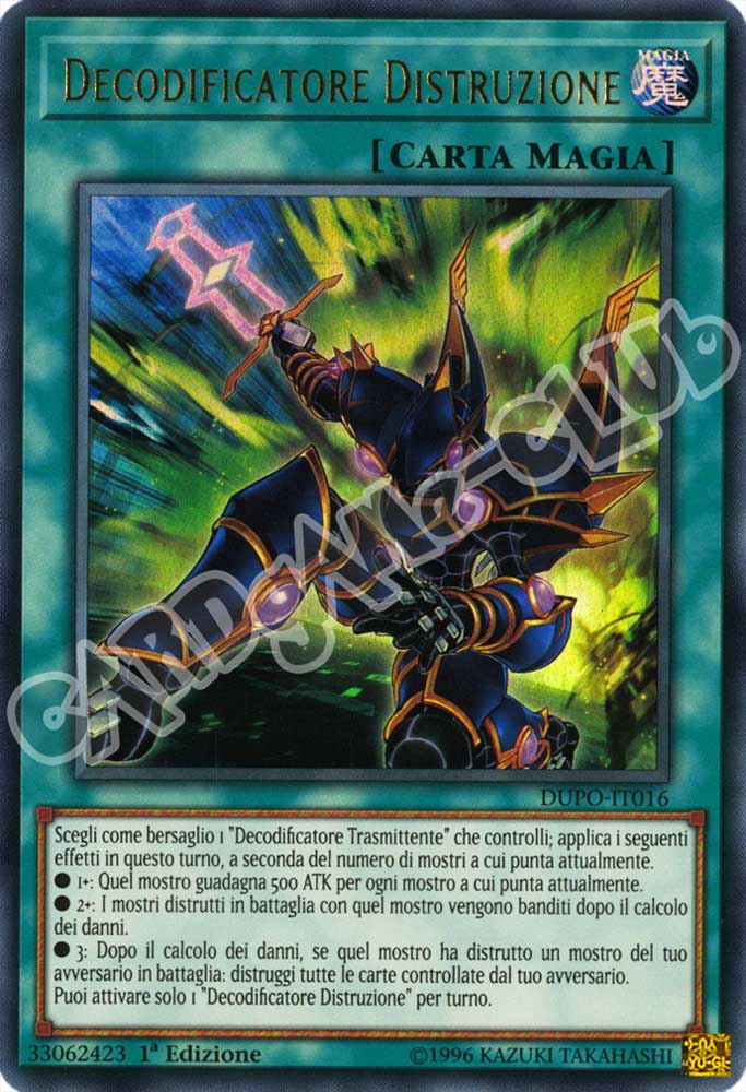 DUPO-IT016 Decodificatore Distruzione ultra rara 1a Edizione (IT) -NEAR MINT-