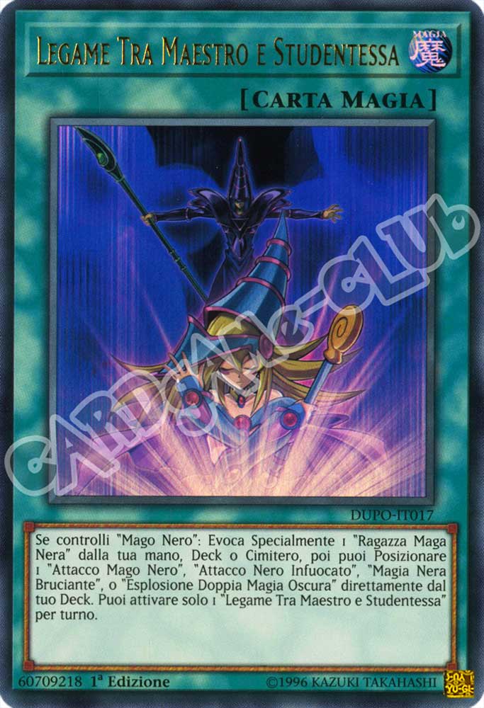 DUPO-IT017 Legame tra Maestro e Studentessa ultra rara 1a Edizione (IT) -NEAR MINT-
