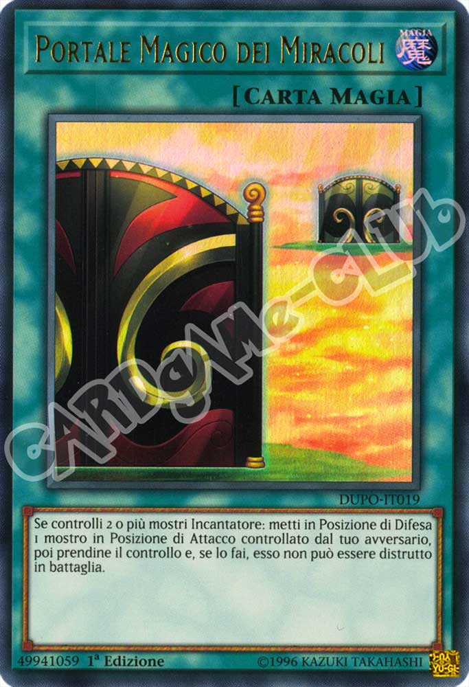 DUPO-IT019 Portale Magico dei Miracoli ultra rara 1a Edizione (IT) -NEAR MINT-