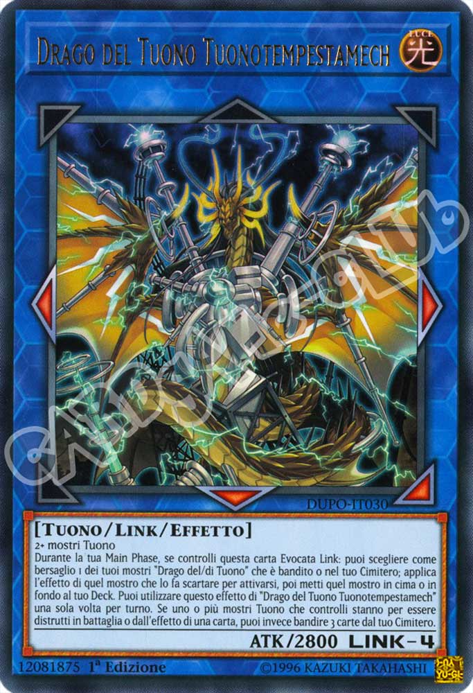 DUPO-IT030 Drago del Tuono Tuonotempestamech ultra rara 1a Edizione (IT) -NEAR MINT-