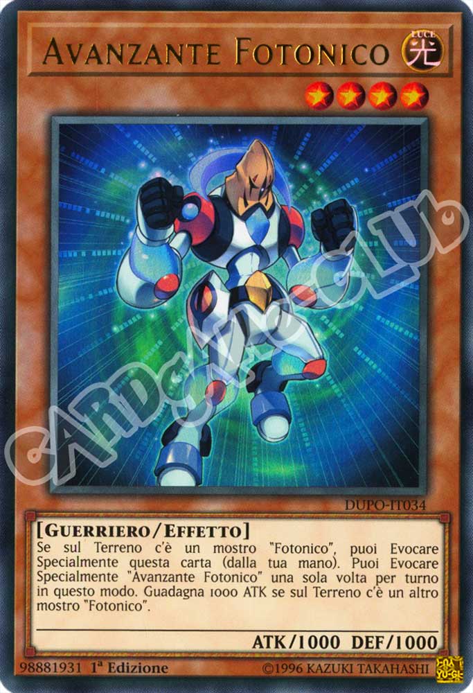 DUPO-IT034 Avanzante Fotonico ultra rara 1a Edizione (IT) -NEAR MINT-