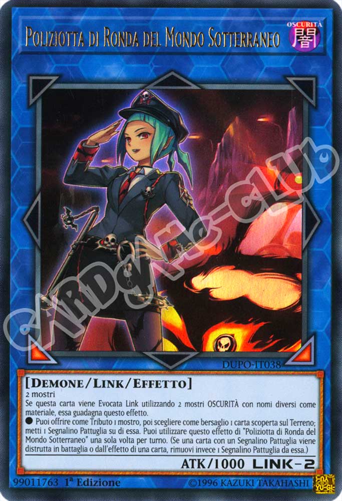 DUPO-IT038 Poliziotta di Ronda del Mondo Sotterraneo ultra rara 1a Edizione (IT) -NEAR MINT-