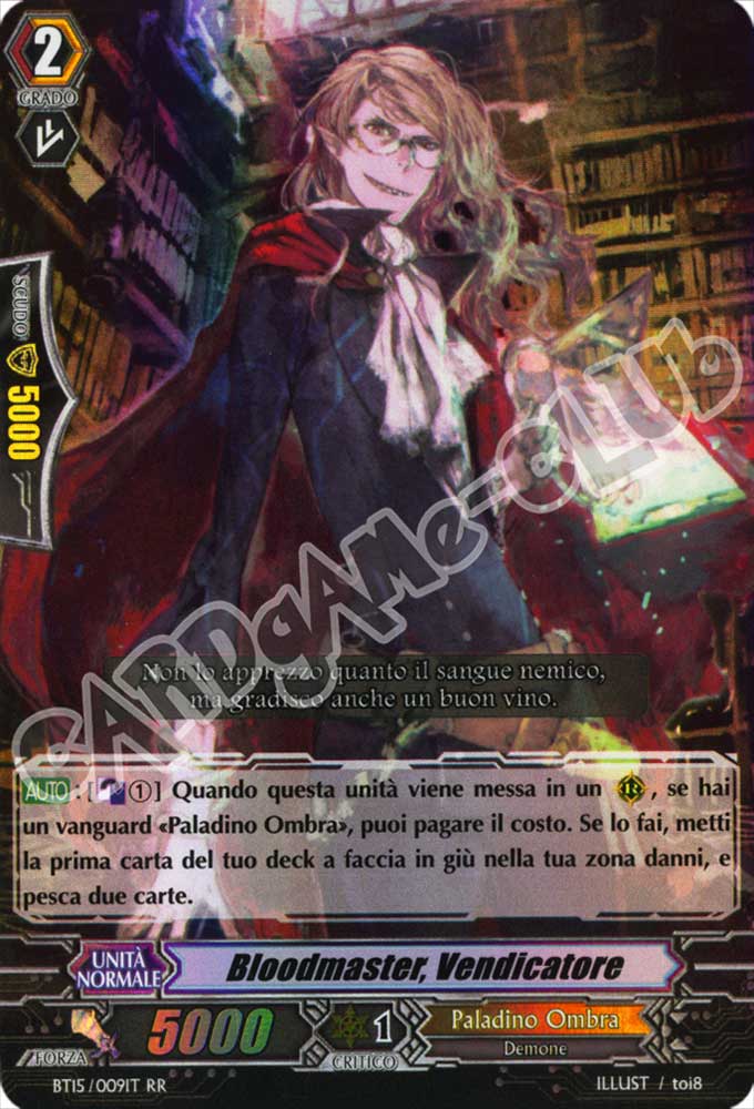 BT15-IT009 Bloodmaster, Vendicatore doppia rara foil (IT) -NEAR MINT-