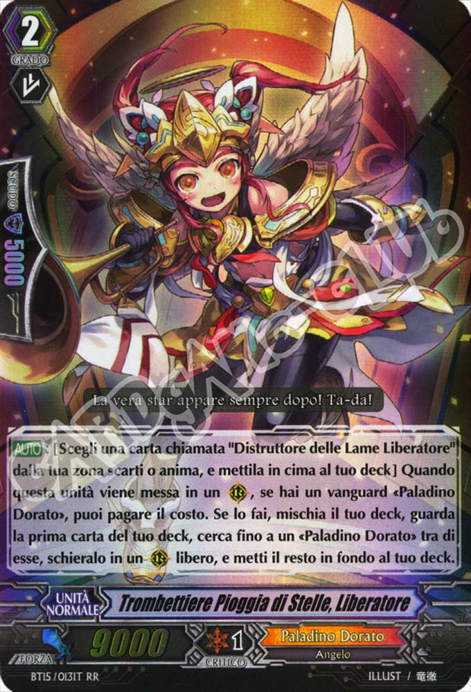 BT15-IT013 Trombettiere Pioggia di Stelle, Liberatore doppia rara foil (IT) -NEAR MINT-