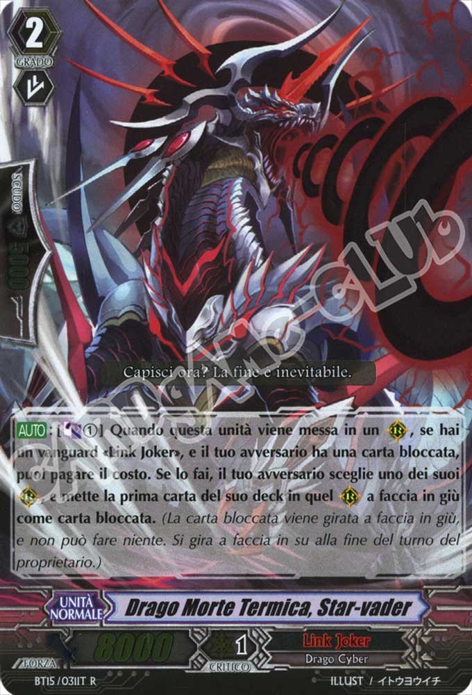 BT15-IT031 Drago Morte Termica, Star-vader rara foil (IT) -NEAR MINT-