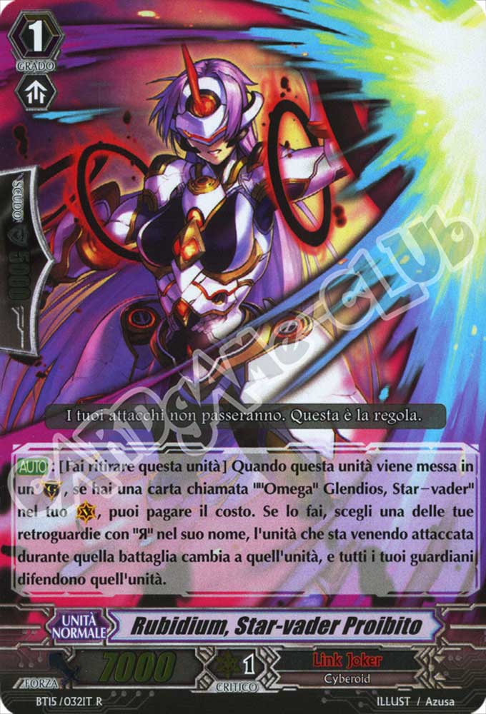 BT15-IT032 Rubidium, Star-vader Proibito rara foil (IT) -NEAR MINT-