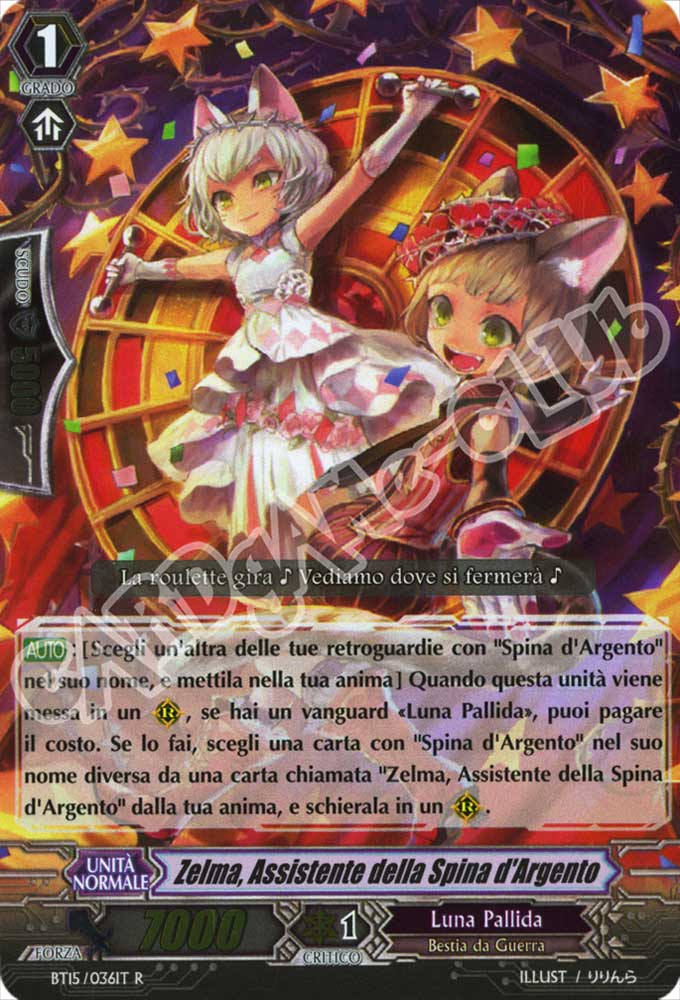 BT15-IT036 Zelma, Assistente della Spina d'Argento rara foil (IT) -NEAR MINT-