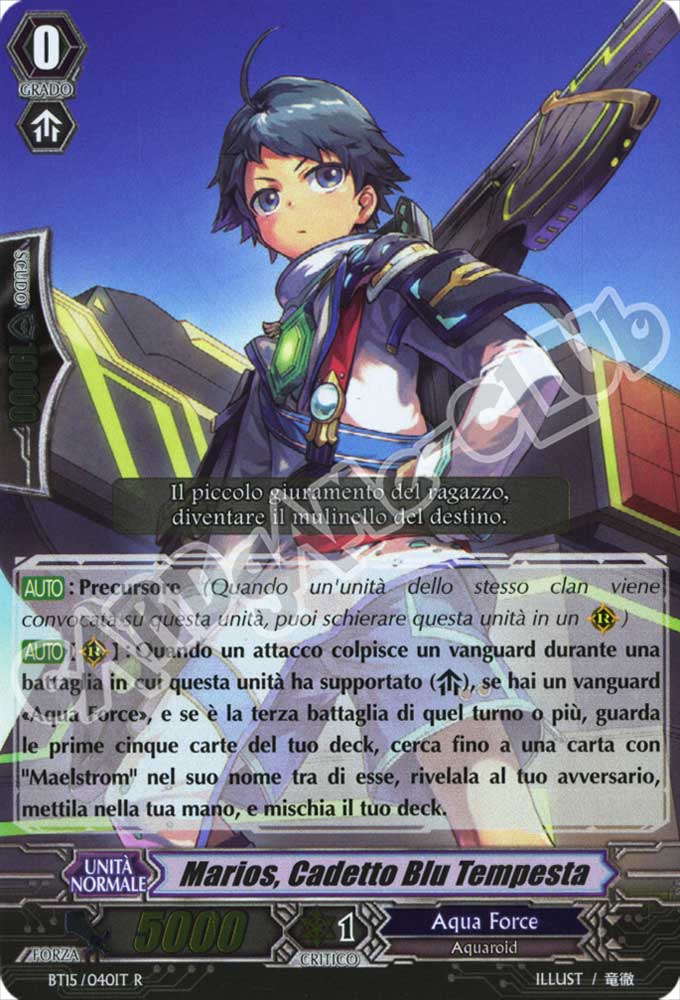 BT15-IT040 Marios, Cadetto Blu Tempesta rara foil (IT) -NEAR MINT-