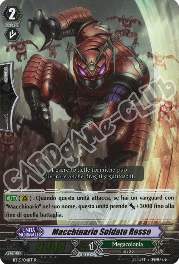 BT15-IT041 Macchinario Soldato Rosso rara foil (IT) -NEAR MINT-