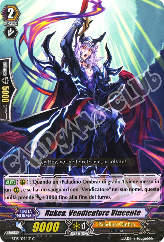 BT15-IT044 Rukea, Vendicatore Vincente comune normale (IT) -NEAR MINT-