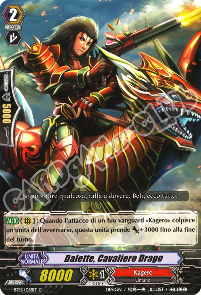 BT15-IT058 Dalette, Cavaliere Drago comune normale (IT) -NEAR MINT-