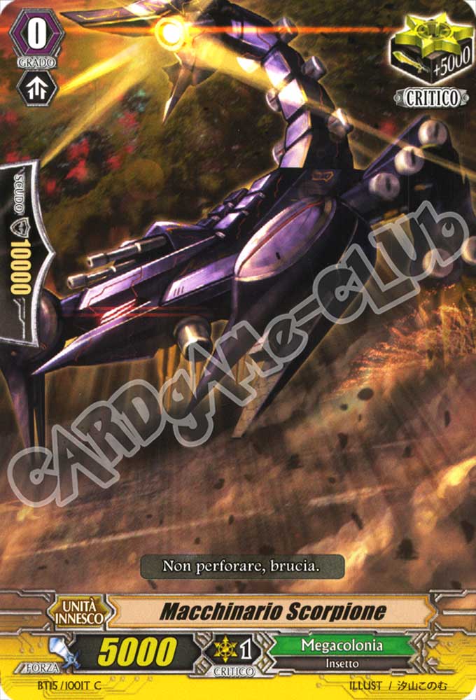 BT15-IT100 Macchinario Scorpione comune normale (IT) -NEAR MINT-