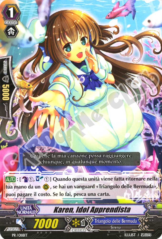 PR-118 Karen, Idol Apprendista comune normale (IT) -NEAR MINT-