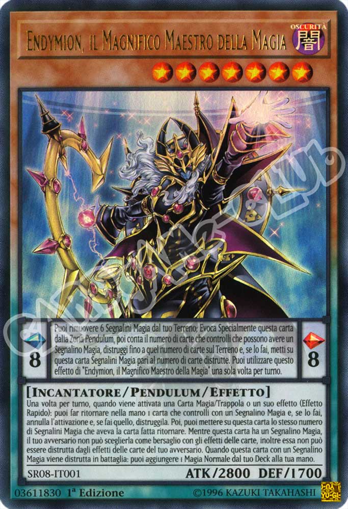 SR08-IT001 Endymion, il Magnifico Maestro della Magia ultra rara 1a Edizione (IT) -NEAR MINT-