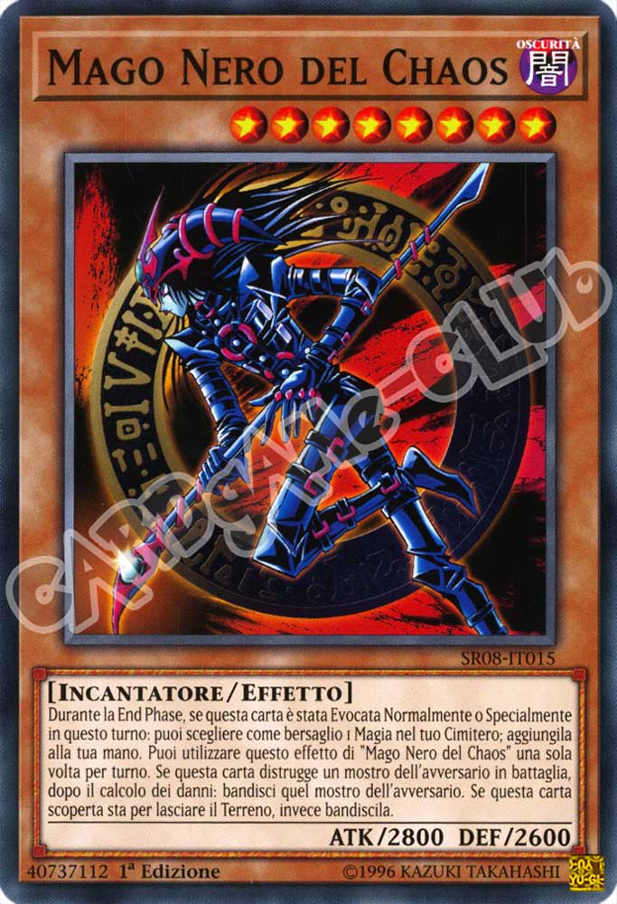 SR08-IT015 Mago Nero del Chaos comune 1a Edizione (IT) -NEAR MINT-
