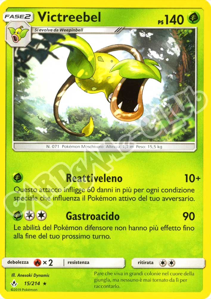 015 / 214 Victreebel rara normale (IT) -NEAR MINT-