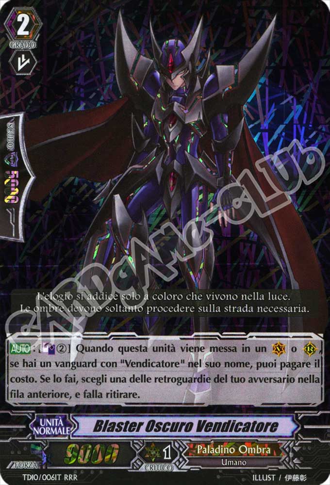 TD10-IT006 Blaster Oscuro Vendicatore tripla rara foil (IT) -NEAR MINT-