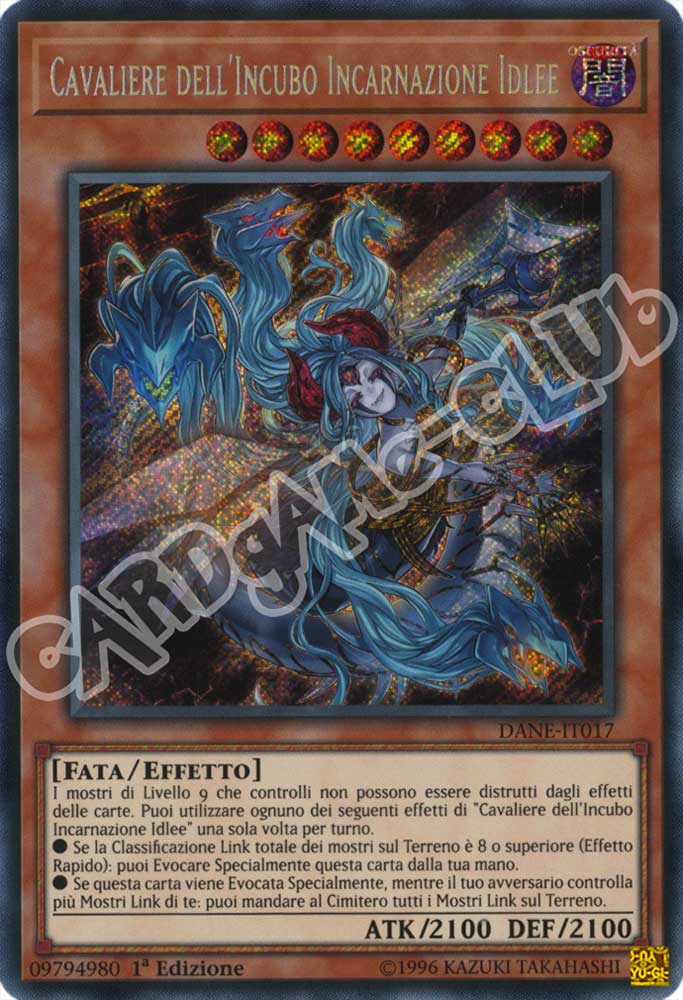 DANE-IT017 Cavaliere dell'Incubo Incarnazione Idlee rara segreta 1a Edizione (IT) -NEAR MINT-