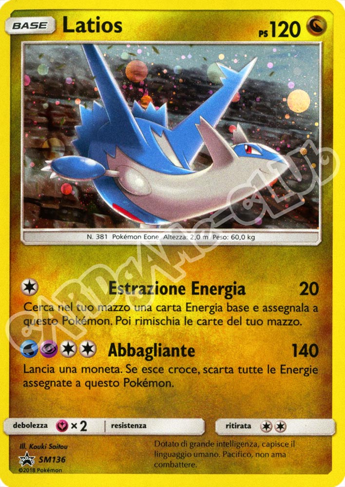 SM136 Latios rara foil (IT) -NEAR MINT-