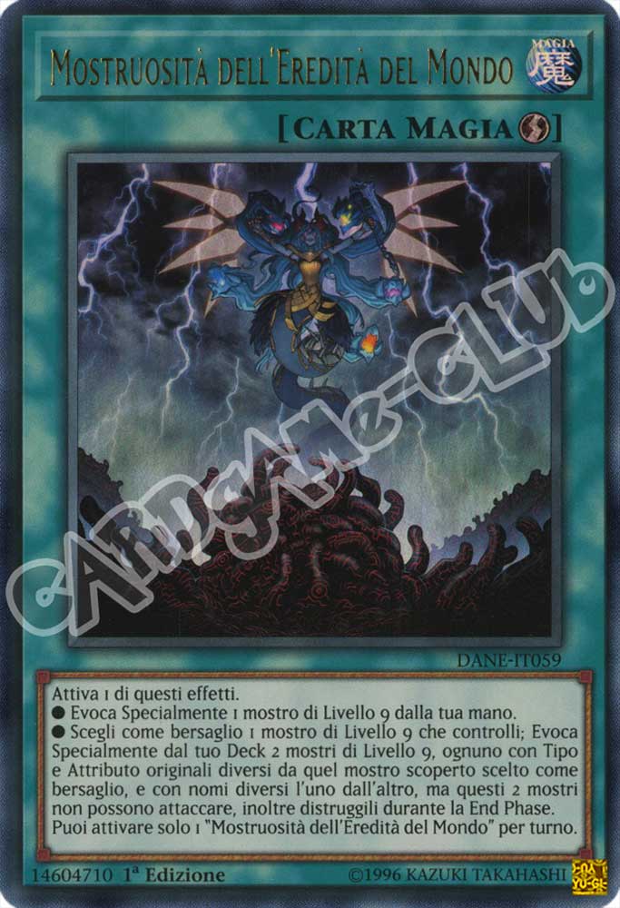 DANE-IT059 Mostruosita' dell'Eredita' del Mondo ultra rara 1a Edizione (IT) -NEAR MINT-