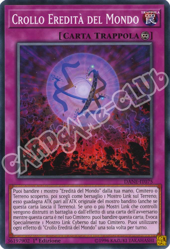 DANE-IT075 Crollo Eredita' del Mondo comune 1a Edizione (IT) -NEAR MINT-